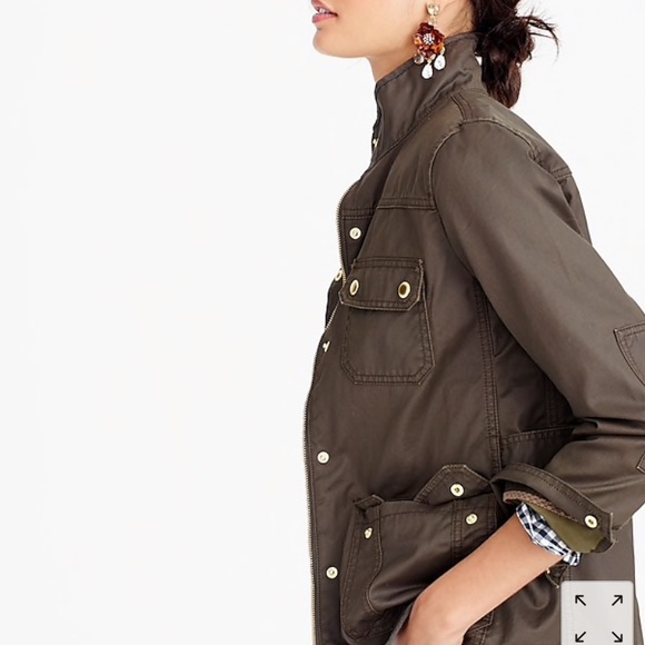 NWOT J.CREW FIELD JACKET NAVY SIZE XSMALL - Picture 3 of 8